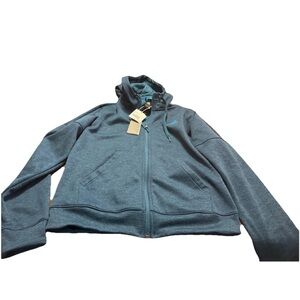 Adidas NWT Women’s Turquoise Blue Full Zip Up Hoodie! Sz Medium
